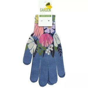 Garden Gloves Gardening Gloves Yard Anti-Slip Floral Blue by Garden Party New